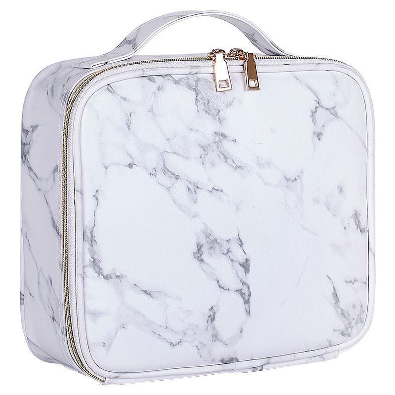 Marble Print Cosmetic Bag Make Up Portable Travel Storage Makeup Case Travelling