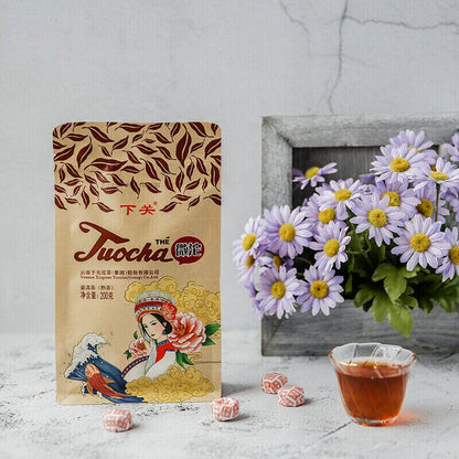 XIAGUAN Brand Wei Tuo Pu-erh Tea Mini Tuo Cha Top 200g Ripe Puer Tea Shu Tuocha