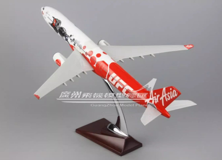 40CM Air Asia AIRBUS A330 Passenger Airplane Plane Resin Aircrarft Model