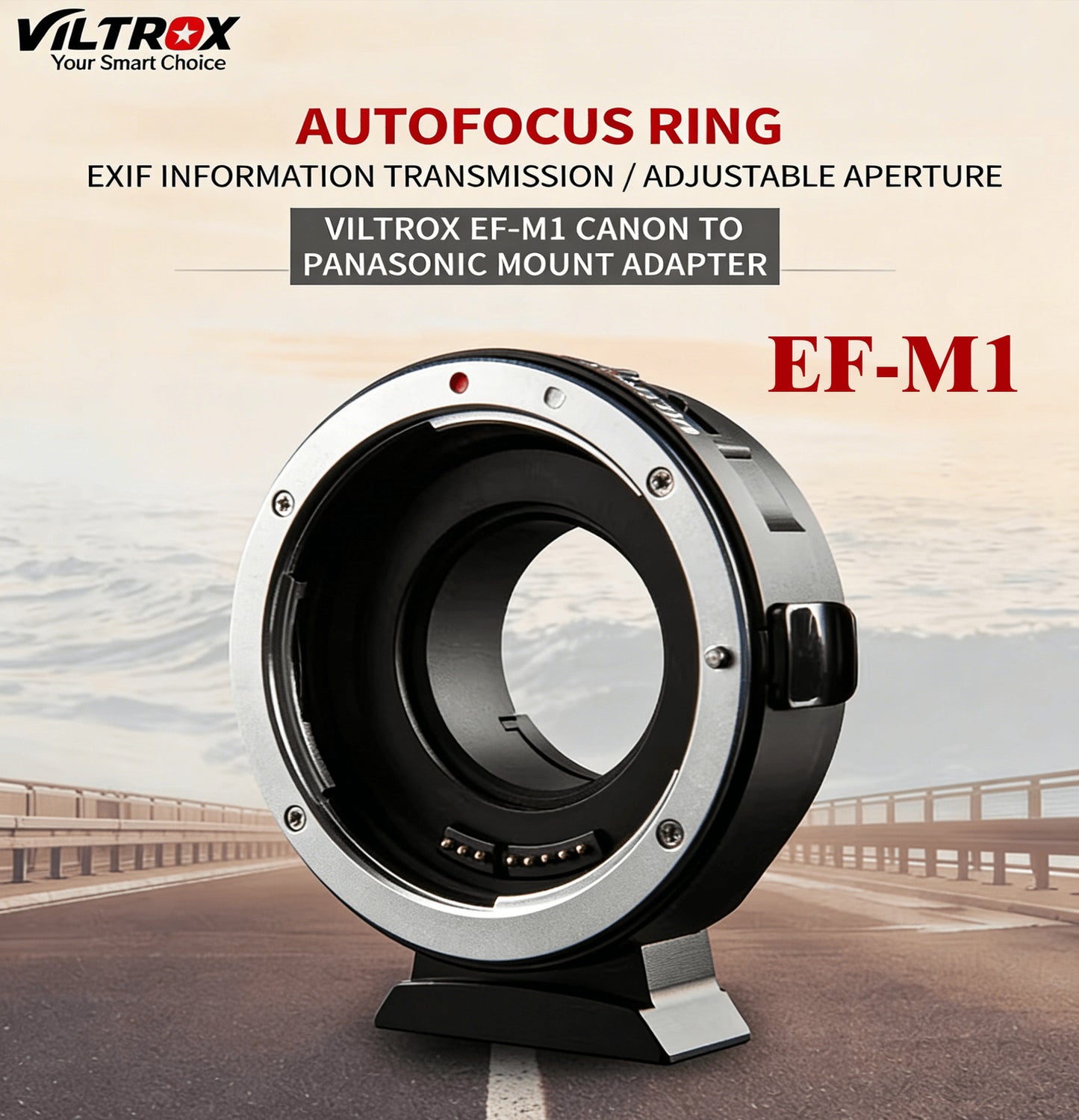 Viltrox EF-M1 Adapter – Canon EF/EF-S to M4/3 with AF, EXIF, Firmware Upgrade
