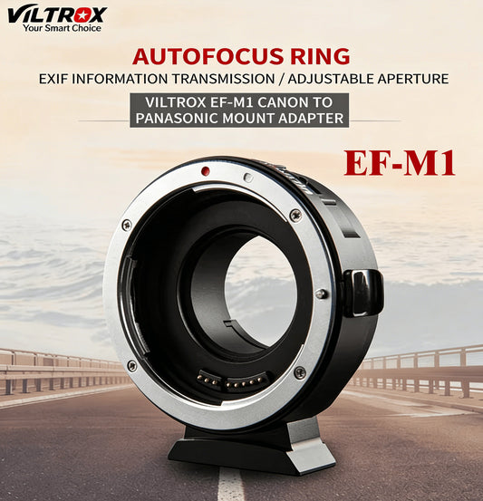 Viltrox EF-M1 Adapter – Canon EF/EF-S to M4/3 with AF, EXIF, Firmware Upgrade