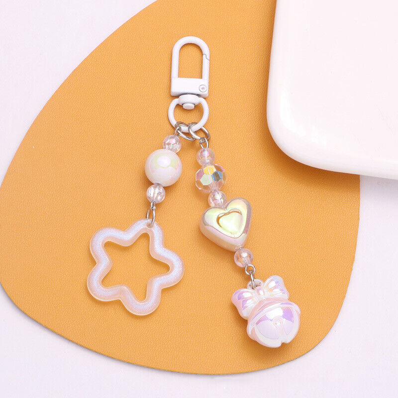 Pentagram y2k Star Keychain Cute Charm Key Ring Handbag Lanyard Accessories