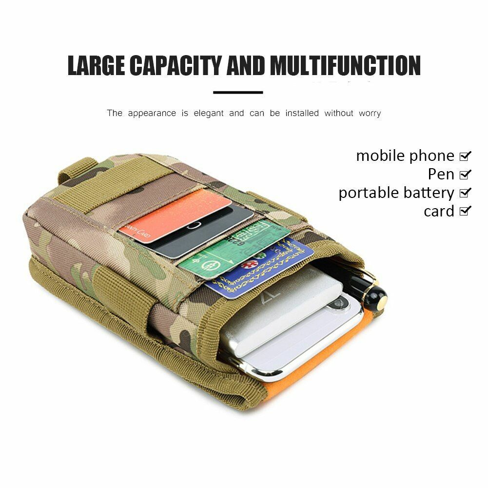 Outdoor Camouflage Bag Waist Belt Pouch Sports Hunting Multifunctional Tactical