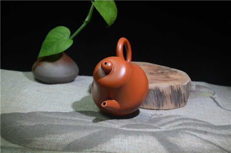 Sold At A Big Loss 90ml Tea Pot Chaozhou Zisha Zhu Clay Pot Marked Pear Shaped