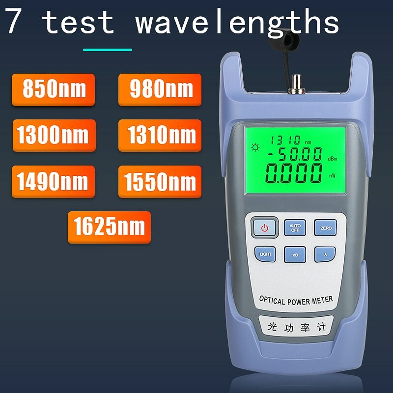 AUA-7/AUA-5 Optical Power Meter Cable Tester -70dBm~+10dBm/-50dBm~+26dBm