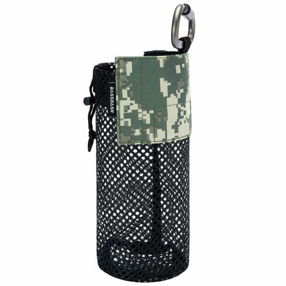 Water Bottle Pouch Mole Straps Clip Carabiner Foldable Mesh Holder Bag Travel