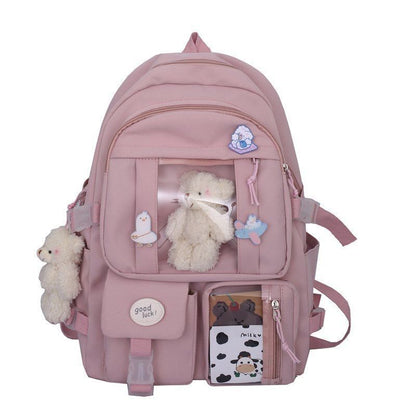 Large Backpack Waterproof Nylon Schoolbag College Traveling Book Bag 31*14*44 CM