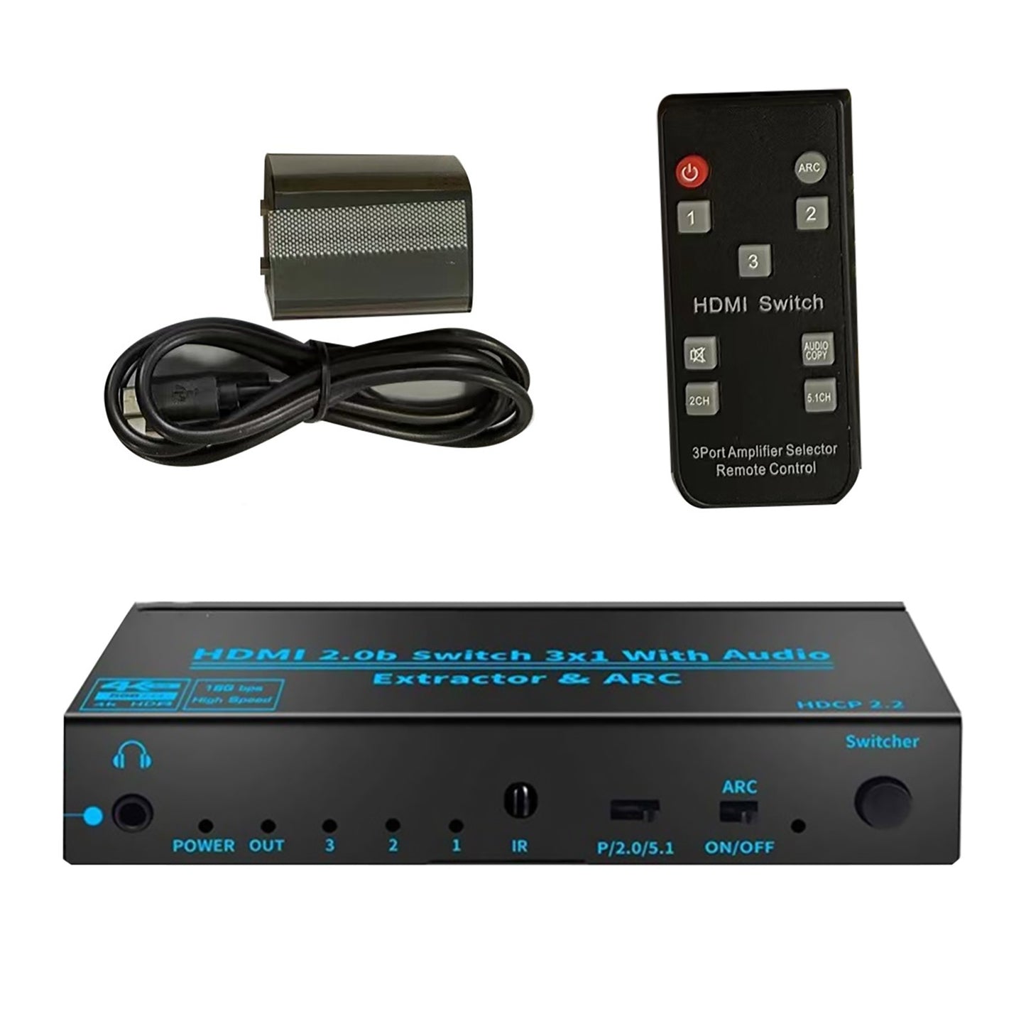 3 In 1 Out 3-Port HDMI Switch 3x1 Switcher Selector Splitter 4K 1080P For PS4 TV