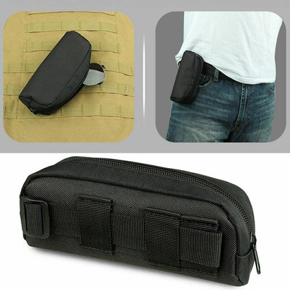 Outdoor Hunting Sunglasses Case Pouch Goggles Bag Nylon Waist Hanging 600D Nylon