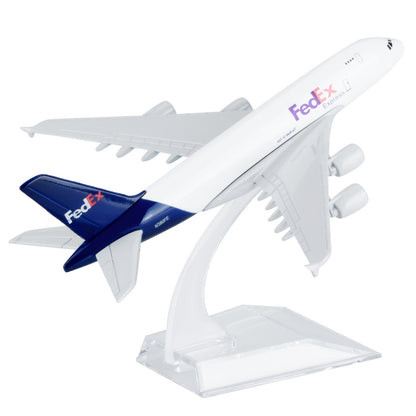 Airplane 16Cm Model For Federal Express A380 1:400 Aircraft Kits Collection/Gift
