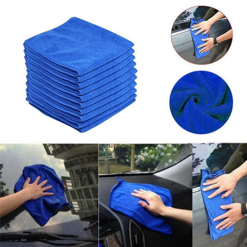 20*Microfiber Cleaning Car Detailing Soft Cloths Wash Towel Duster Square Towel