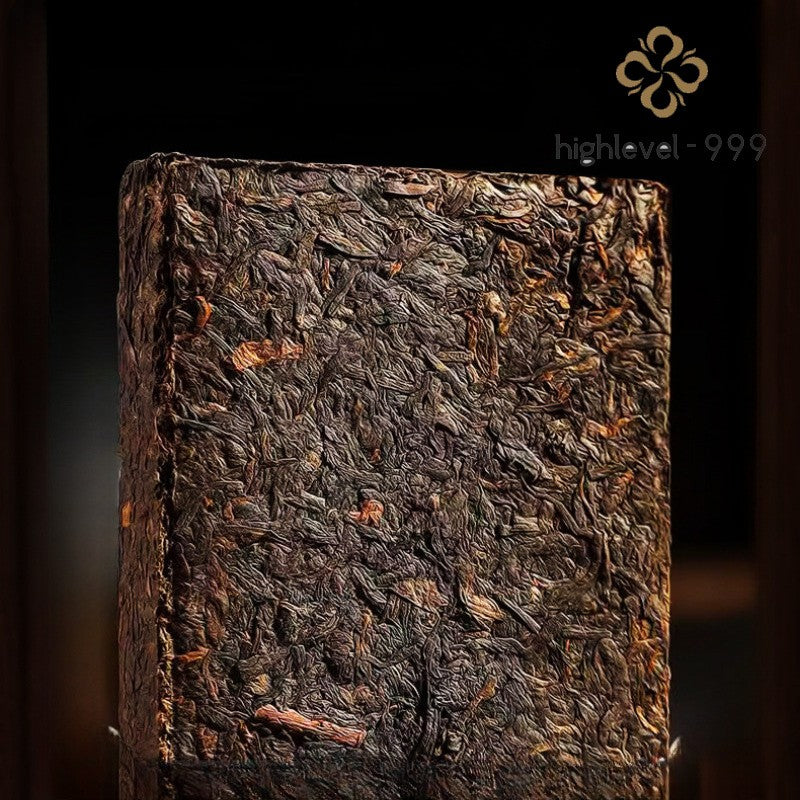 200g Ripe Puer Brick 2017 Lao Banzhang Yunnan Aged Dry Stored Compressed Tea