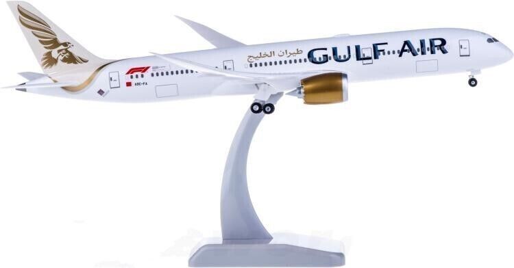 1:200 31CM Hogan GULF AIR BOEING 787-9 Passenger Airplane ABS Plastic Model