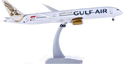 1:200 31CM Hogan GULF AIR BOEING 787-9 Passenger Airplane ABS Plastic Model