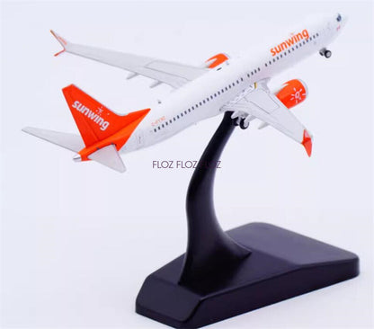for JC Wings for Sunwing for Boeing 737 MAX 8 C-FYXC 1:400 plane Pre-built Model
