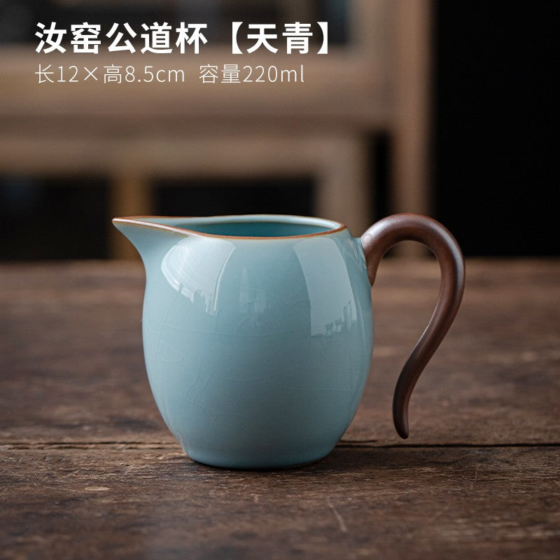 Ru Kiln Fair Cup Tea Cup Single Cup Ceramic Teaware Gaiwan
