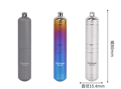 Titanium Waterproof Medicine Pill Bottles Necklace Pendants Perfume Bottles Box