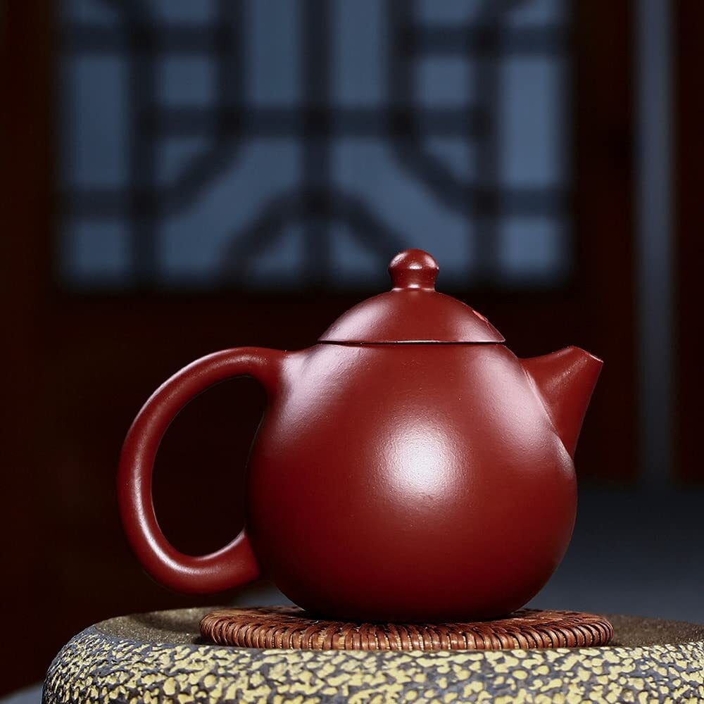 210ml Purple Clay Tea Pot Dahongpao Plum Blossom Pattern Kettle Kung Fu Tea Set