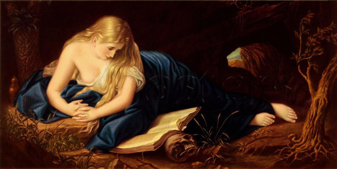 high quality oil painting handpainted on canvas "the atoning Magdalena "