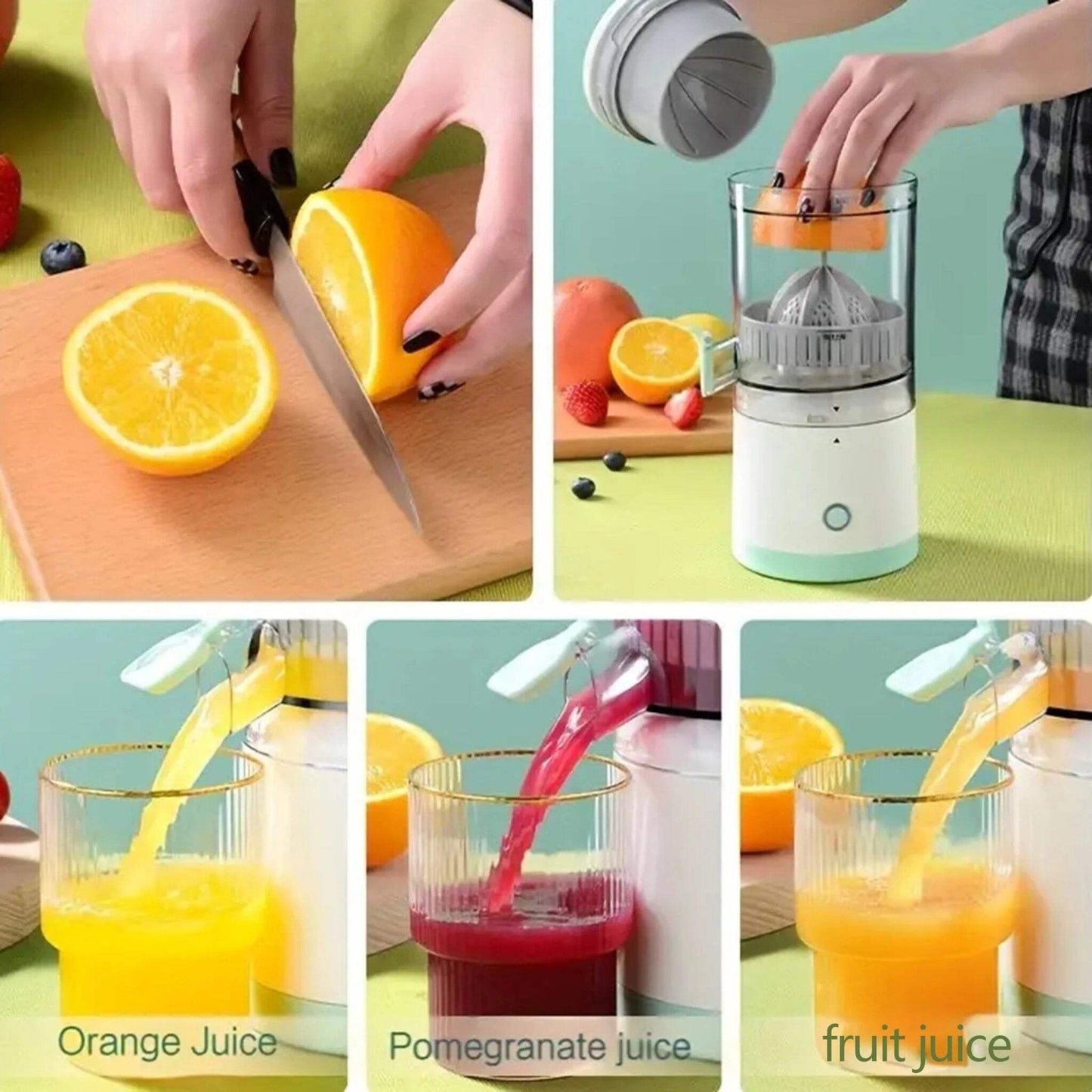 Wireless Fruit Blender Juicer – Automatic Fresh USB Rechargeable