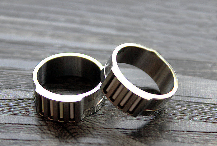 New TC4 Titanium Alloy Ring CNC Made Men Women Finger Rings Gift