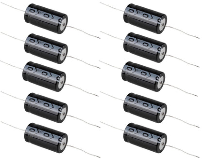 10 Pack 50V 47µF Aluminum Electrolytic Axial Lead Capacitor
