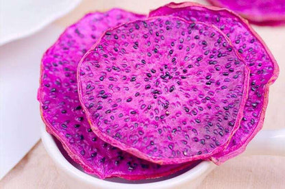 Natural Dried Red Pitaya Slices Dragon Fruit Wheels Makes A Healthy Tea