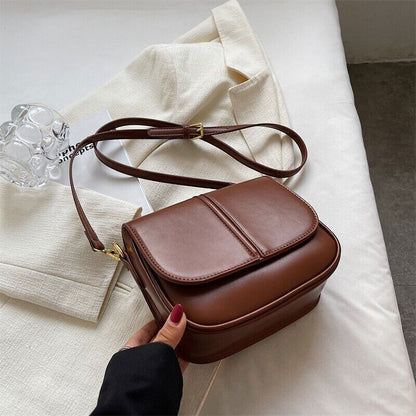 Saddle Crossbody Bags Women Winter Handbags Leather Shoulder Bag