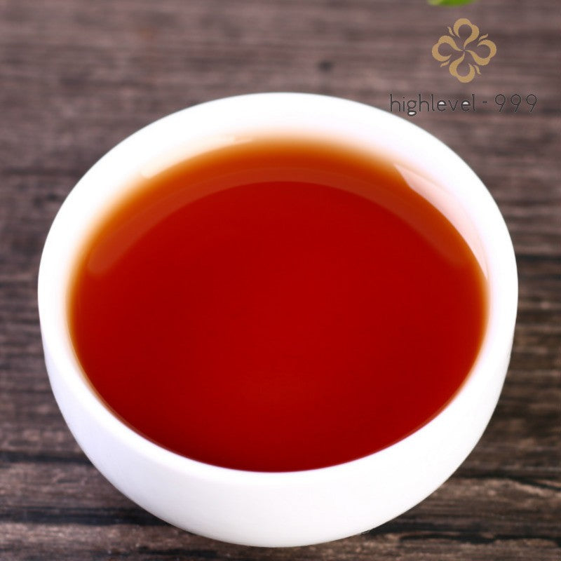 Lexingxiang Menghai Ancient Tree Ripe Pu'er Tea Cake 357g Aged Pu'er