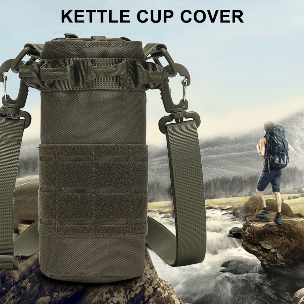 Tactical Molle Water Bottle Bag Portable Water Cup Holder Outdoor Water Bottle
