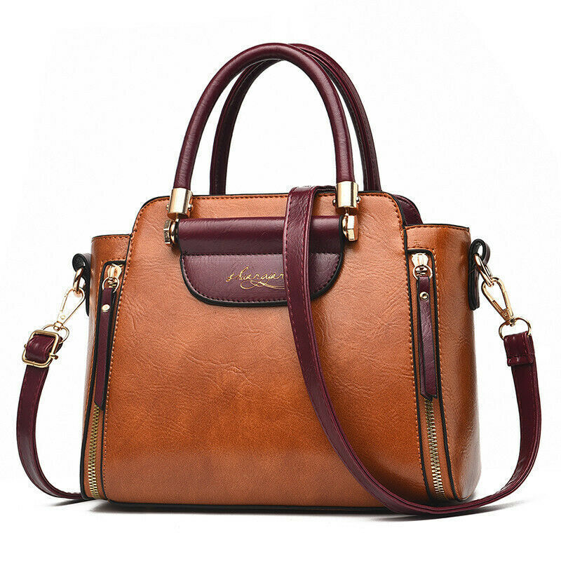 New Women's PU Leather Bag Tote Purse Shoulder Messenger Satchel Handbag