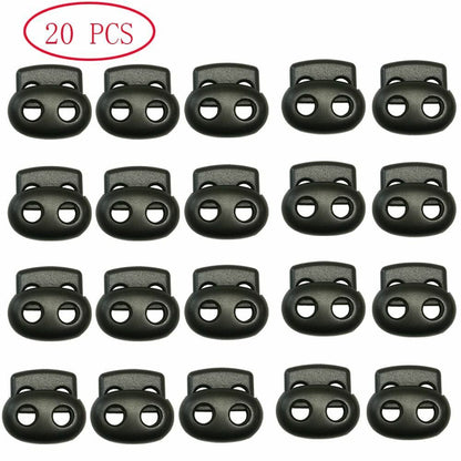 10/50PCS 5mm Hole Spring Cord Locks Plastic Stopper Sliders Clip bungee Camping
