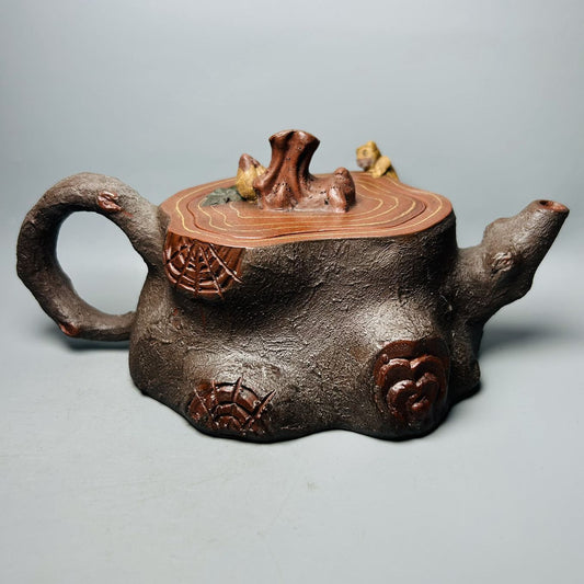 Chinese Yixing Purple Clay Teapot Tea Set Pot Zisha Ceramic Cute Decor Figurine