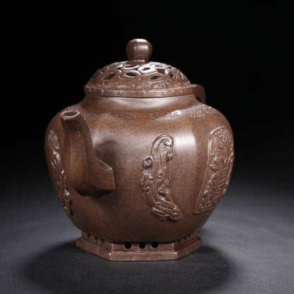 Vintage Chinese Yixing Purple Clay Teapot Zisha Ceremony Teaware Collection Rare