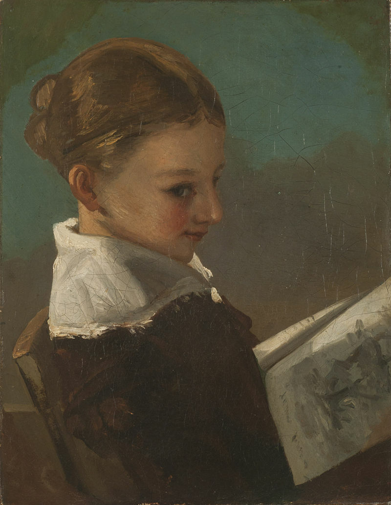 high quality oil painting handpainted on canvas "a little girl"