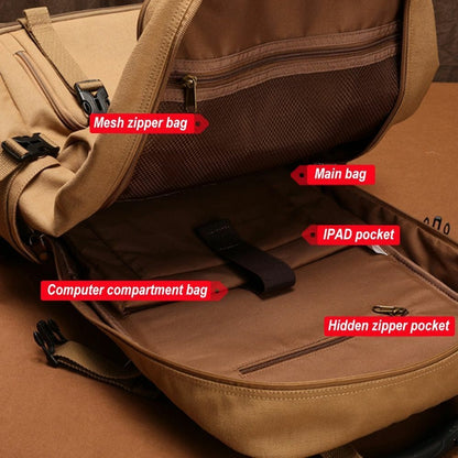 50/80L Big Capacity Outdoor Sports Bag Backpack Hiking Camping Waterproof Nylon
