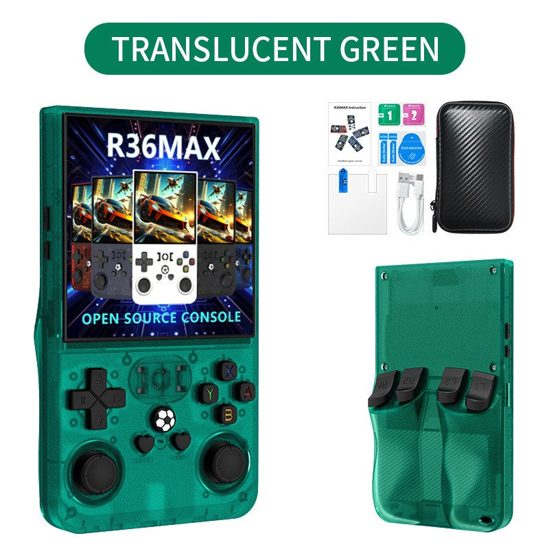 R36Max Retro Handheld Video Game Console 64-128GB 4Inch IPS Screen 22000 Games