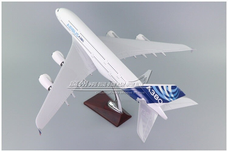45CM 1:160 AIRBUS A380 F-WWOW Passenger Airplane Resin Aircraft Plane Model
