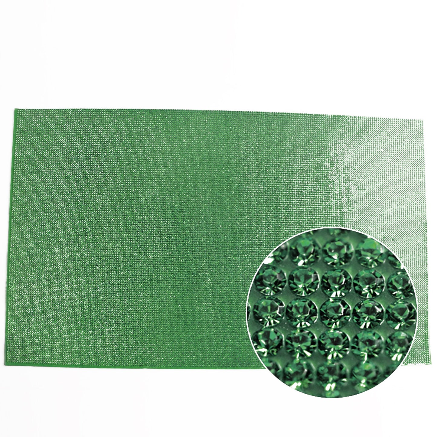 2mm Rhinestone Sticker Sheet Self Adhesive Bling Diamond Crystal Decals Green g
