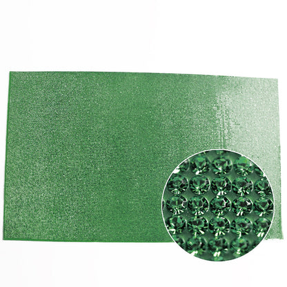 2mm Rhinestone Sticker Sheet Self Adhesive Bling Diamond Crystal Decals Green g