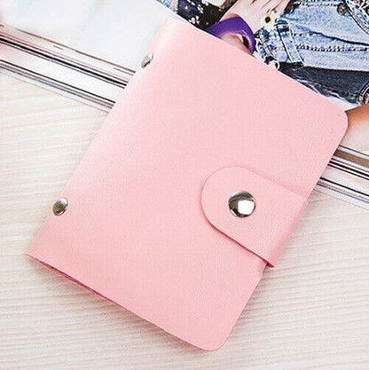Credit Card ID Holder Women's Card Package Men's Leather Cards Bag Case Business