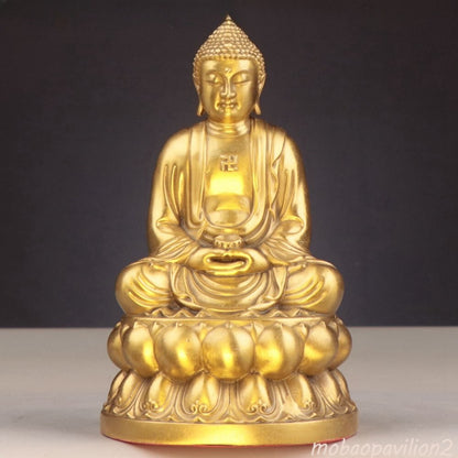 8" 20cm New Copper Sakyamuni Buddha Statue Gautama Buddha Tathagata