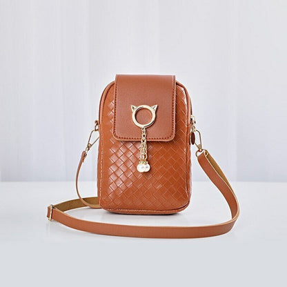 New Female Autumn Winter Mini Cross-body Shoulder Bags Pearl Tassel Diagonal Bag