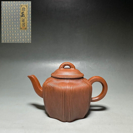 vintage chinese yixing purple clay teapot zisha ceremony teaware collection rare
