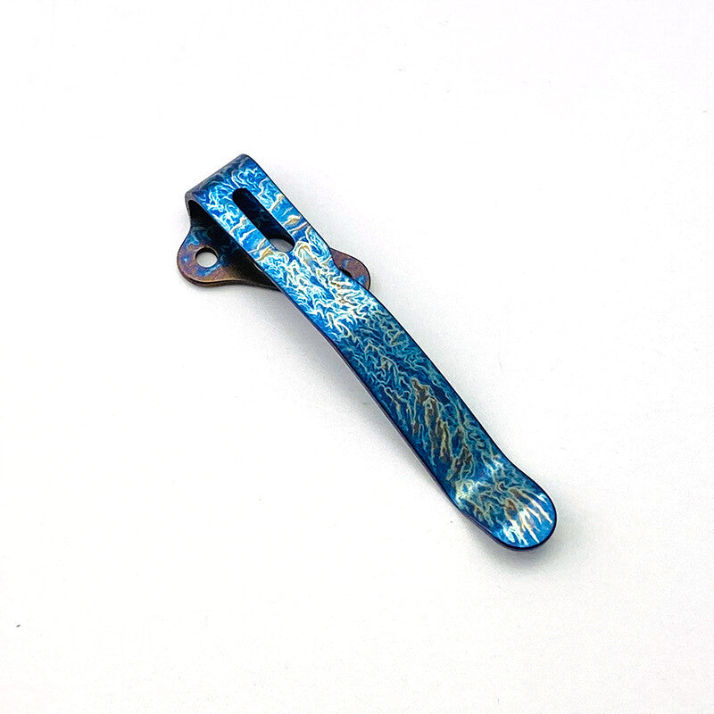 1PC Knife TC4 Titanium Standard Clip Back Clamp For Demko AD20 AD20.5 Knive