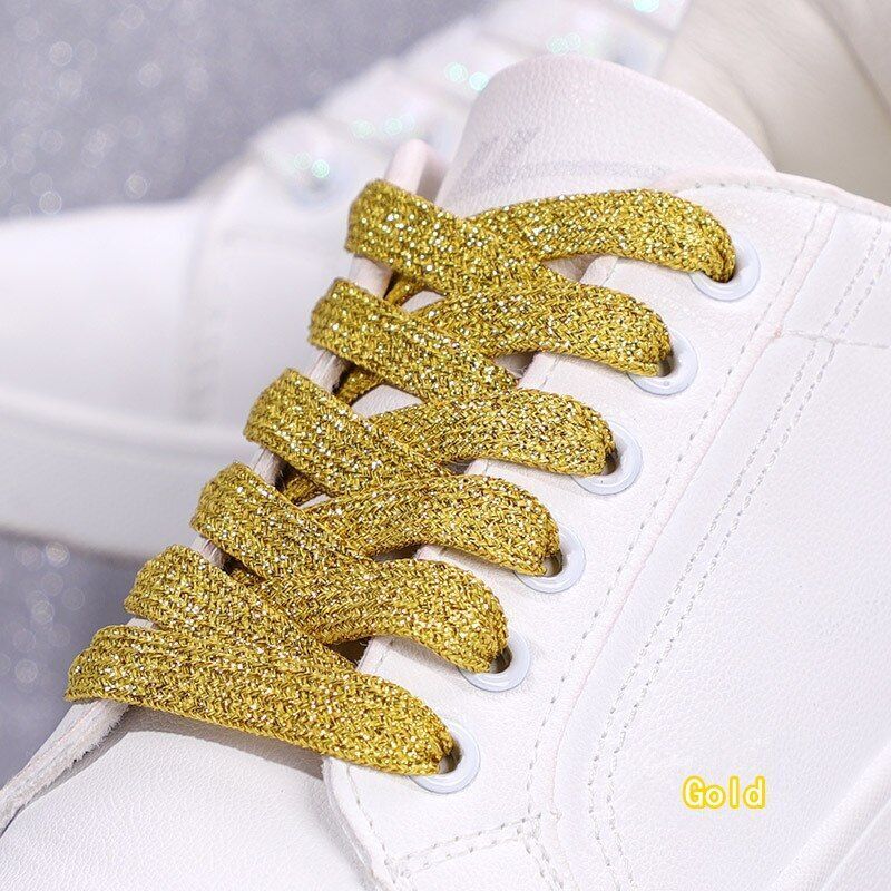 Shoelaces Colorful Sparkling Flat Athletic Sneakers Shoes Boot Strings 100-160cm