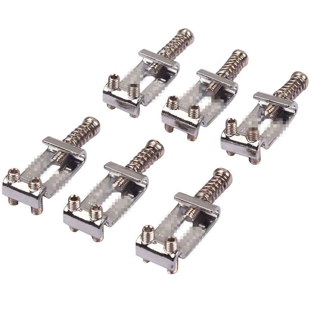 6Pcs Nickel Bridge Tremolo Saddles For Stratocaster Telecaster Electric Guitar
