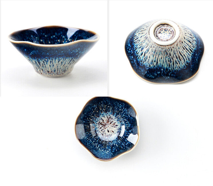 Creative Tea Cup Multi-size Kungfu Tea Cup For Pu'er Tea Jian Zhan Tian Mu Glaze