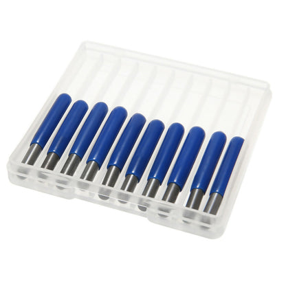 10pcs 3.175mm*0.1mm Engraving Bits CNC Router Tool 60° Degree V-shape G