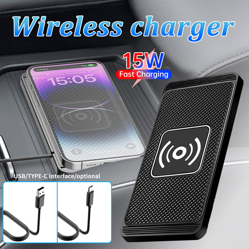 Wireless Car Phone Charger Fast Charging PadMat For iPhone Samsung Universal LOT